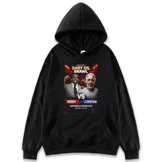 Jeffrey Epstein vs Diddy - Funny Hoodie