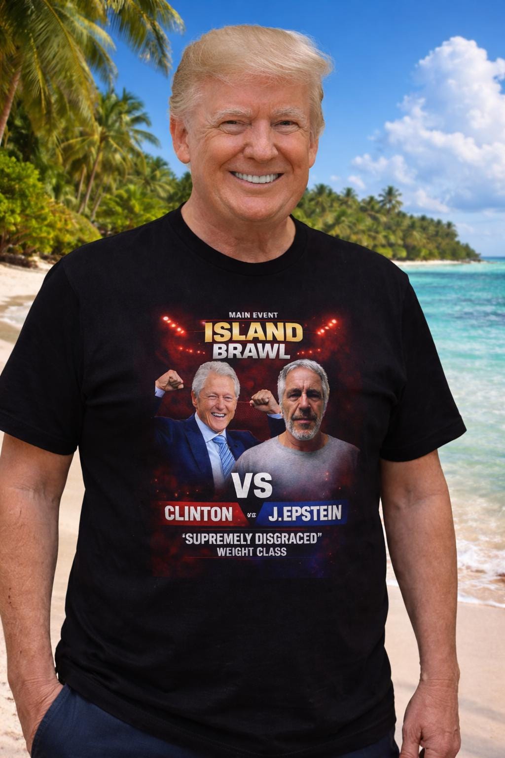 Jeffrey Epstein vs Clinton - Funny T-shirt