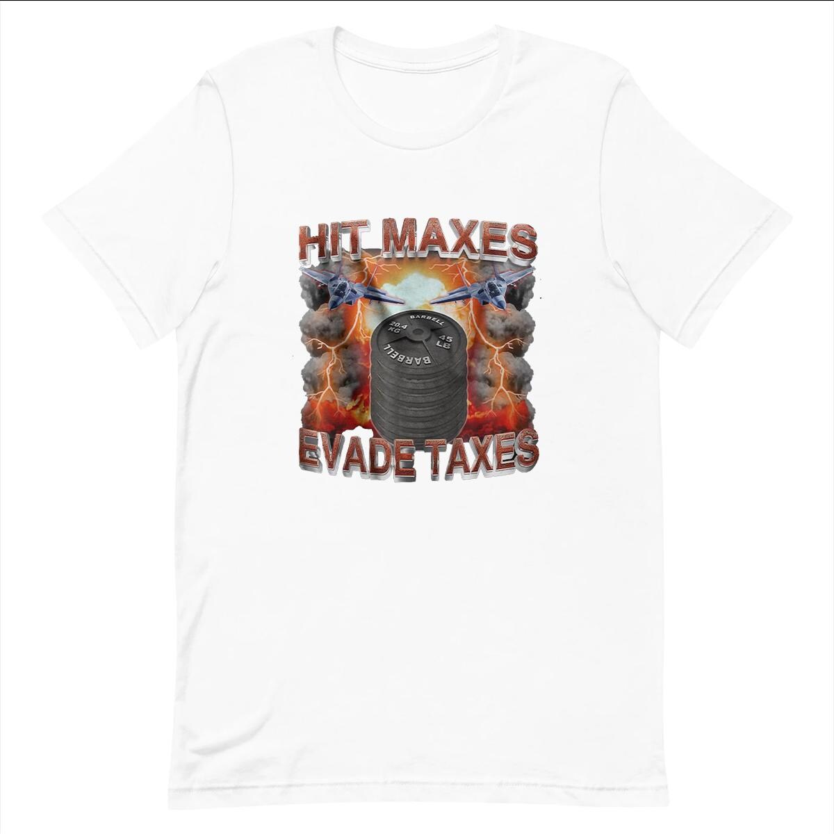 Hit Maxes Evade Taxes - Funny T-shirt