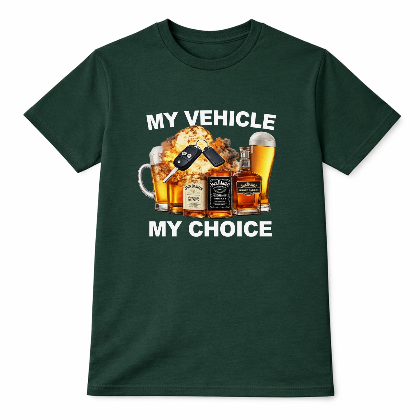 My Vehicle My Choice Funny Party T-shirt