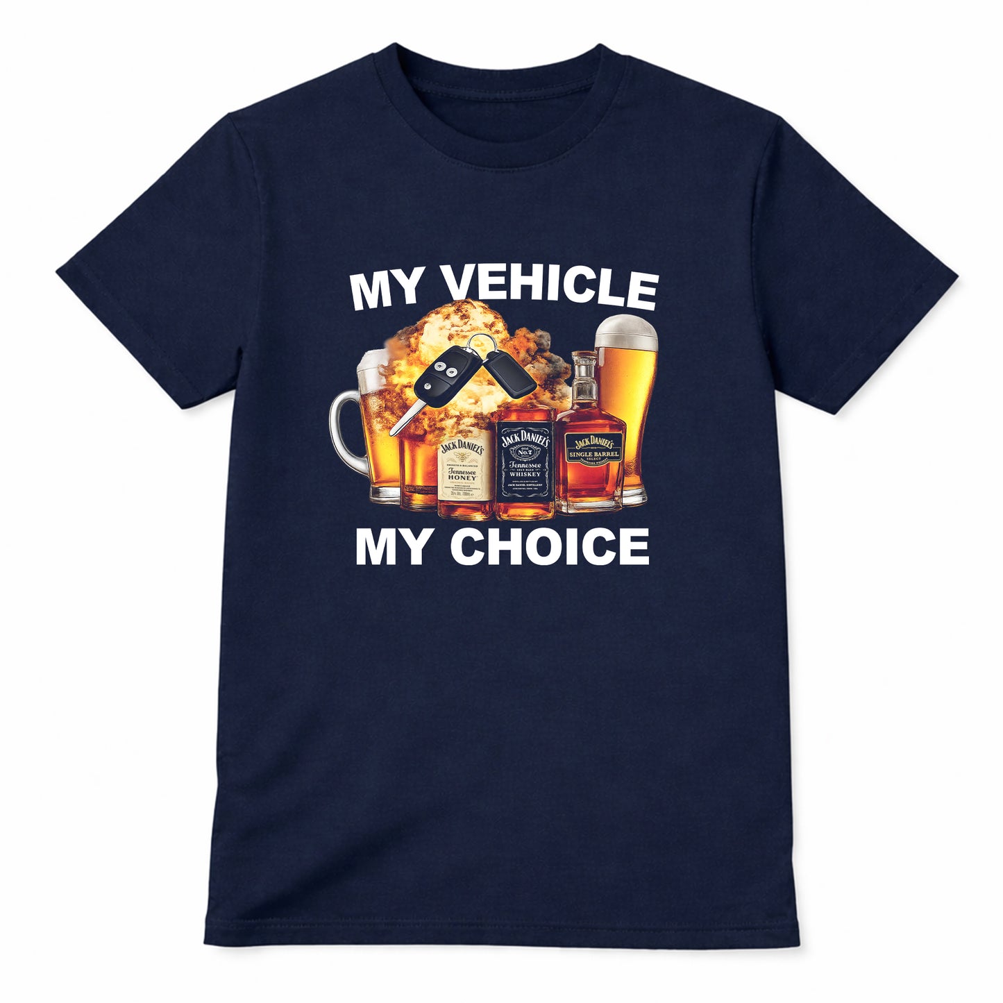 My Vehicle My Choice Funny Party T-shirt